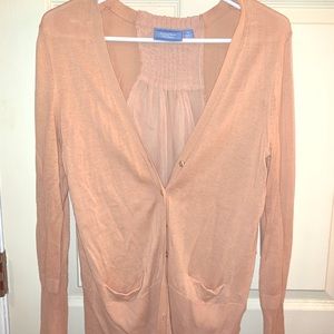 Women’s blush colored cardigan